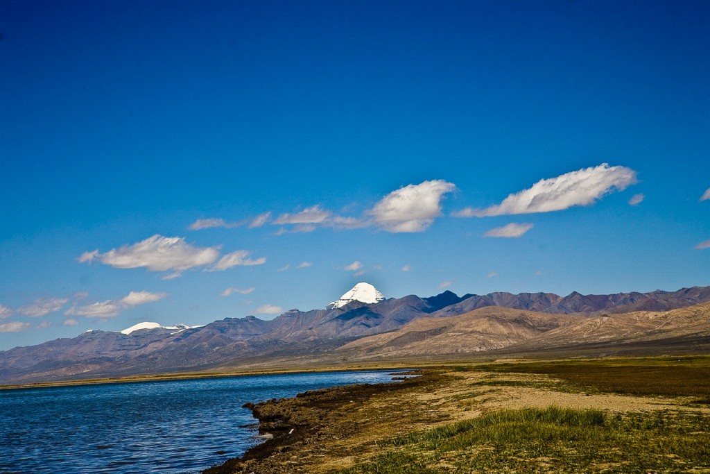 Mount Kailash, From Lake Manarosavar, Western Tibet